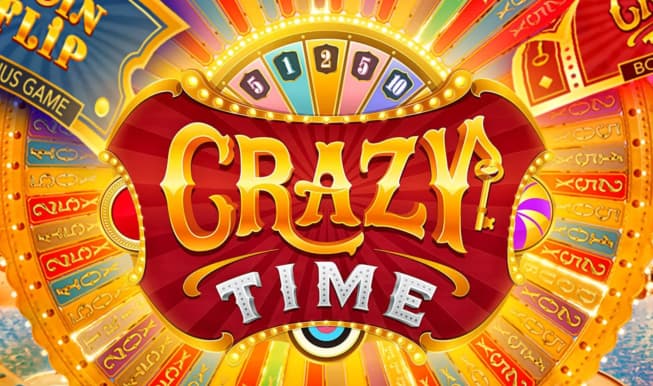 Crazy Time casino game by Evolution – featured logo at Bdmbet